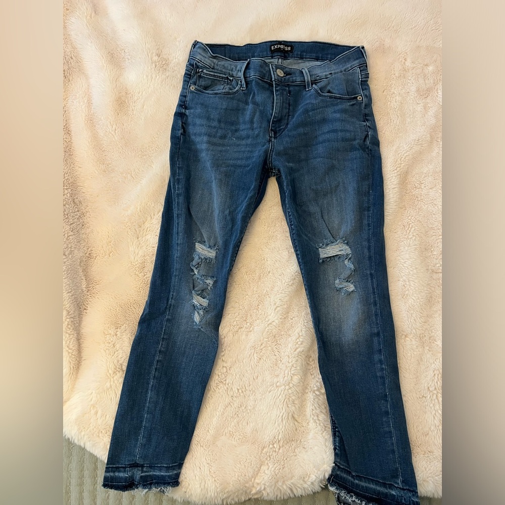 Express mid rise cropped legging
